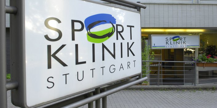 Eingangsbereich der Sportklinik Stuttgart
