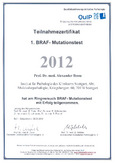 BRAF-Zertifikat