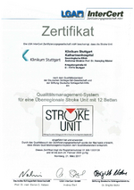Zertifikat Stroke Unit