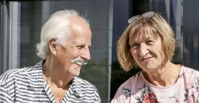 Dieter Tiedtke mit seiner Frau