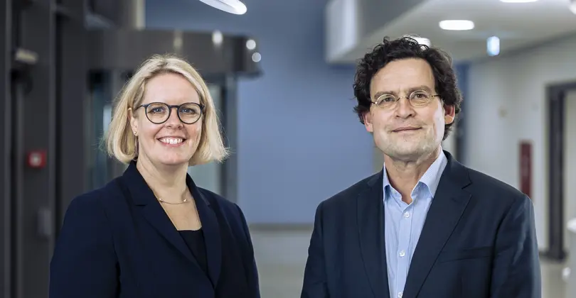 Kaufmännische Vorständin  Marya Verdel, Medizinischer Vorstand und Vorstandsvorsitzender  Prof. Dr. Jan Steffen Jürgensen